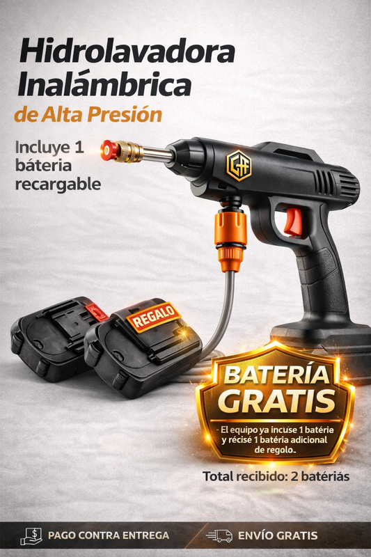 HydroMax - Hidrolavadora Inalámbrica de Alta Presión + Regalo Gratis 🎁