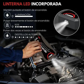 EnergyMax™ Arrancador de Batería Con 11.000 mAh
